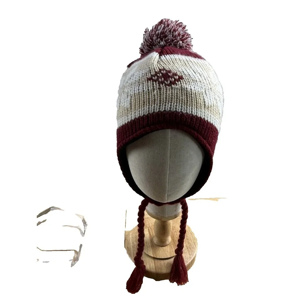 Top of the World Florida State Seminoles Knit Fleece Tassle Pom‎ Hat Adult Size